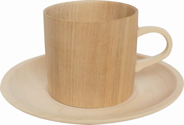 画像1: コーヒーカップセットB、桂、φ74ｘ69（No.229） (1)